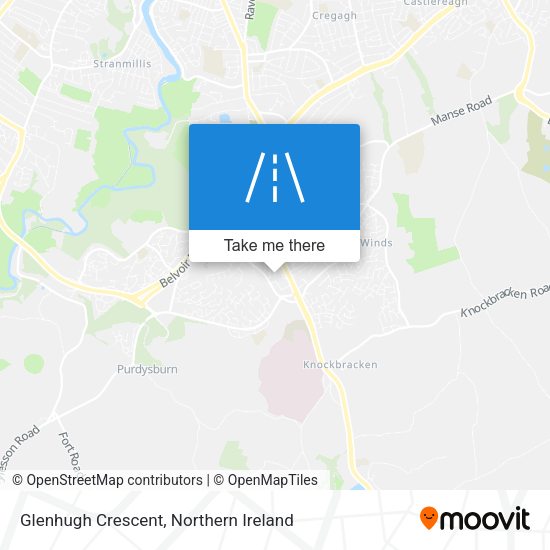 Glenhugh Crescent map
