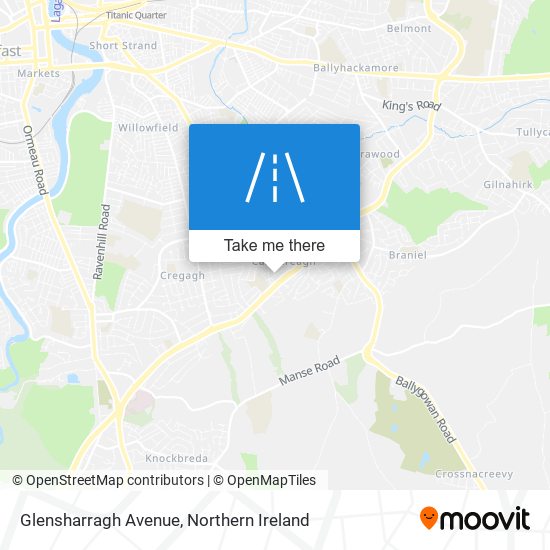 Glensharragh Avenue map