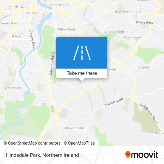 Hindsdale Park map