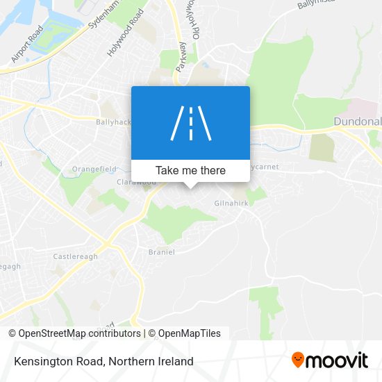 Kensington Road map