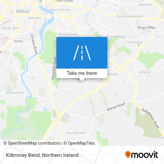 Kilbroney Bend map