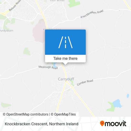 Knockbracken Crescent map