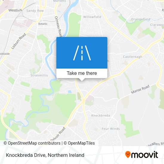 Knockbreda Drive map
