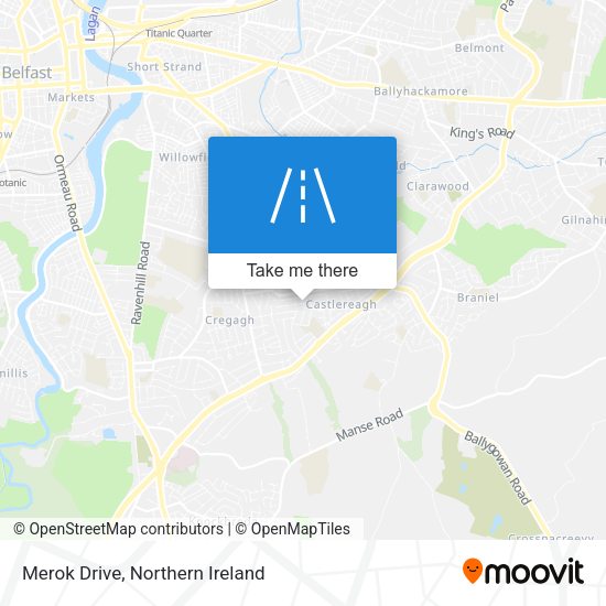 Merok Drive map