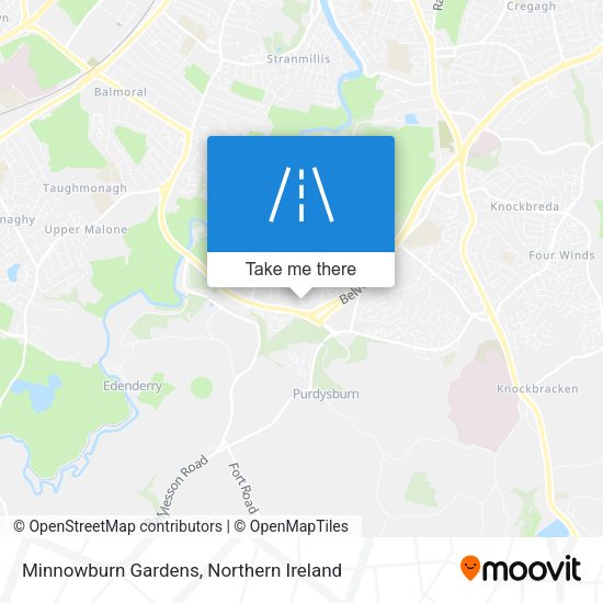 Minnowburn Gardens map