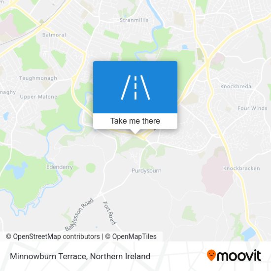 Minnowburn Terrace map