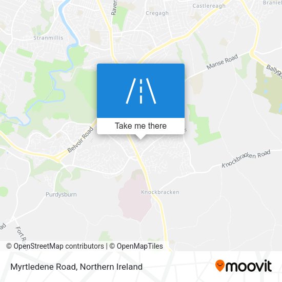 Myrtledene Road map