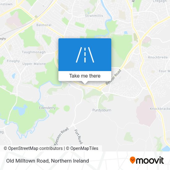 Old Milltown Road map