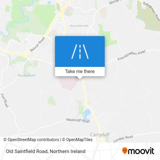 Old Saintfield Road map