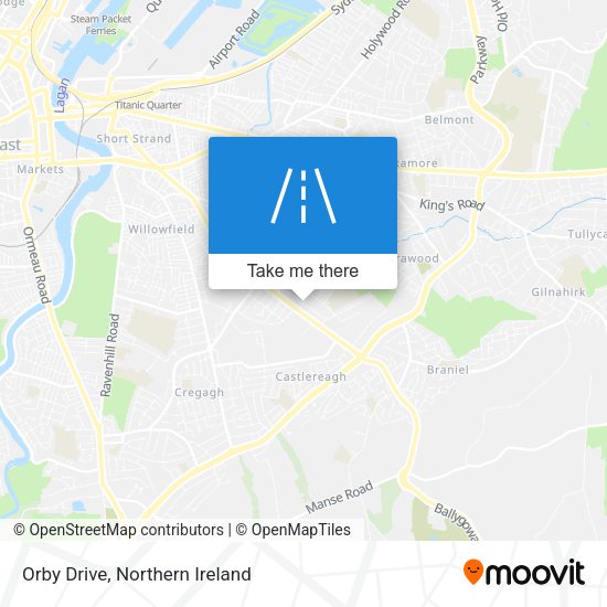 Orby Drive map