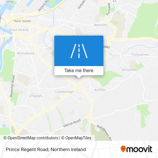 Prince Regent Road map