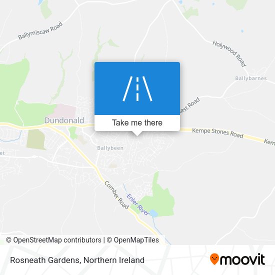 Rosneath Gardens map