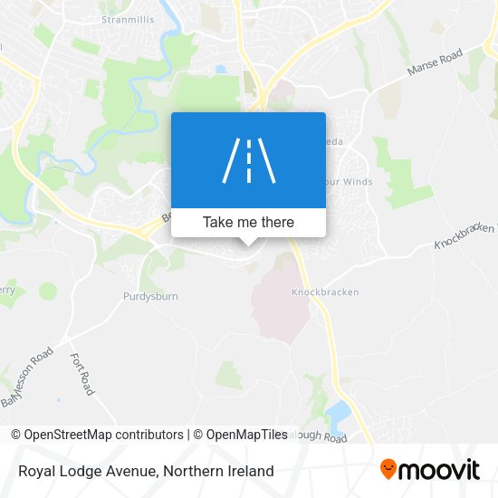 Royal Lodge Avenue map