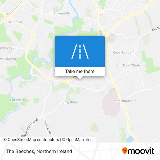 The Beeches map