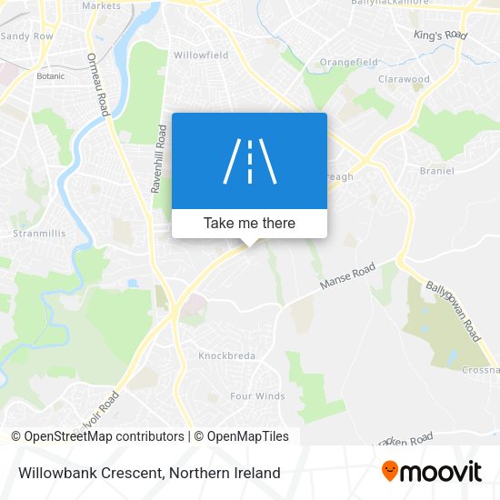 Willowbank Crescent map