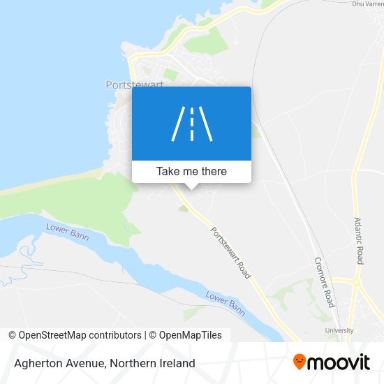 Agherton Avenue map