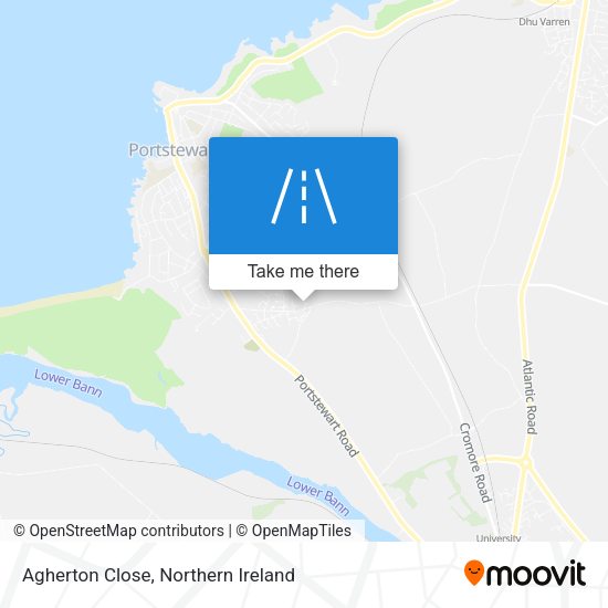 Agherton Close map