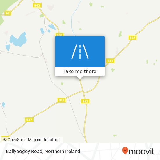 Ballybogey Road map
