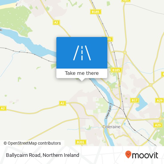 Ballycairn Road map