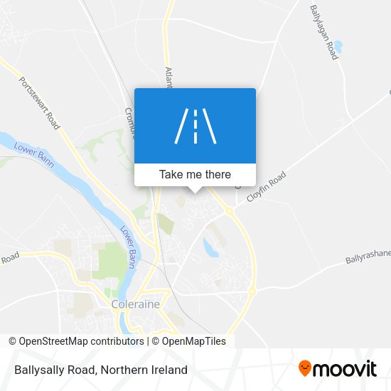 Ballysally Road map