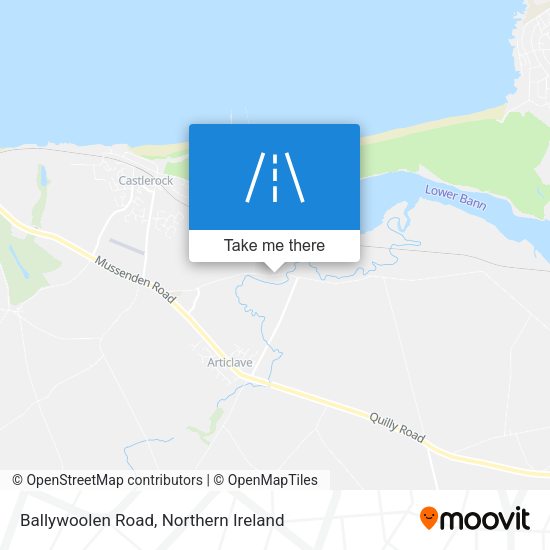 Ballywoolen Road map