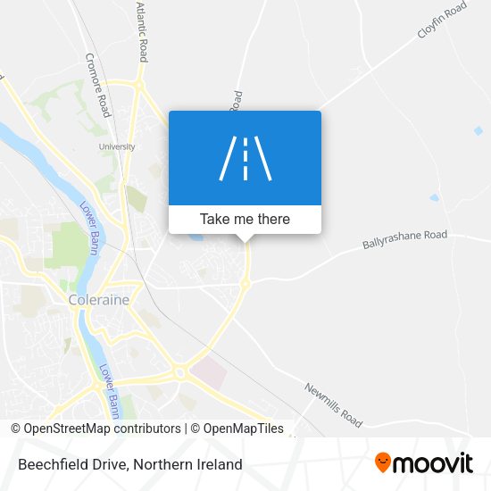 Beechfield Drive map