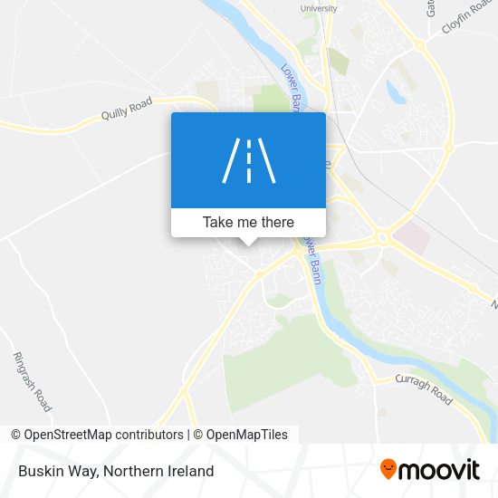 Buskin Way map