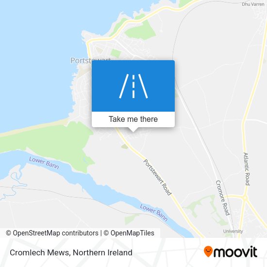 Cromlech Mews map