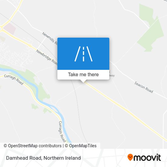 Damhead Road map