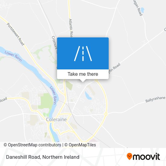 Daneshill Road map