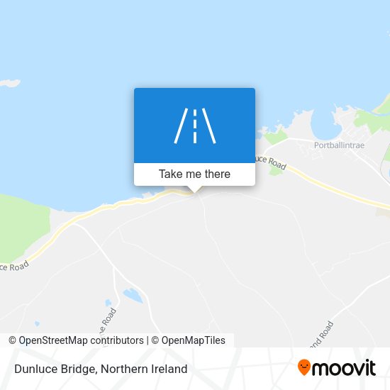 Dunluce Bridge map