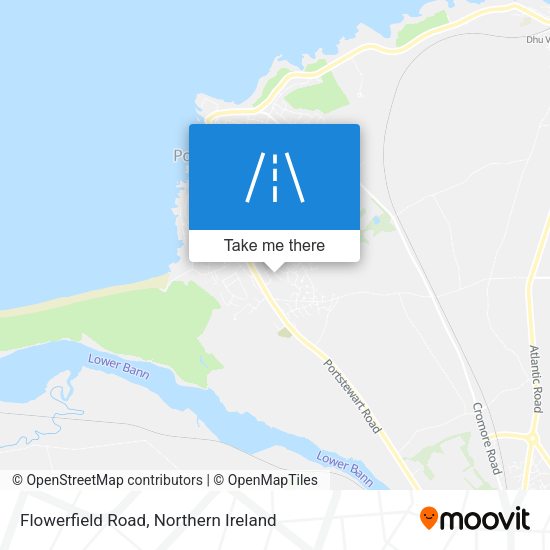 Flowerfield Road map