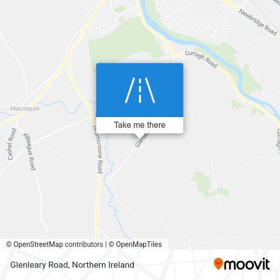 Glenleary Road map
