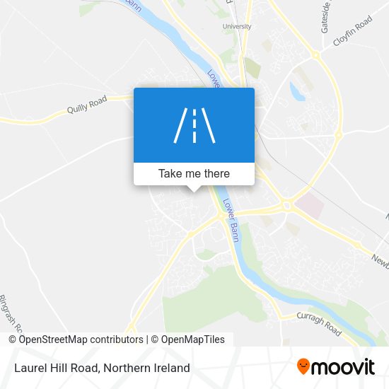 Laurel Hill Road map