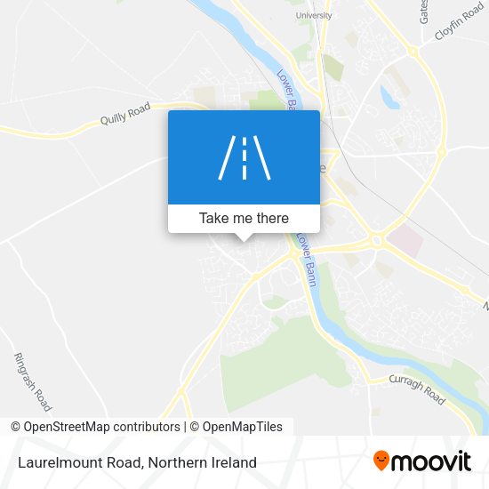 Laurelmount Road map