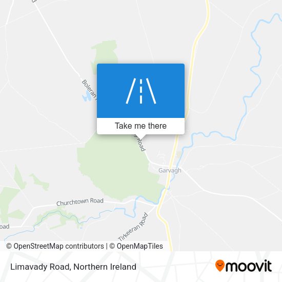 Limavady Road map