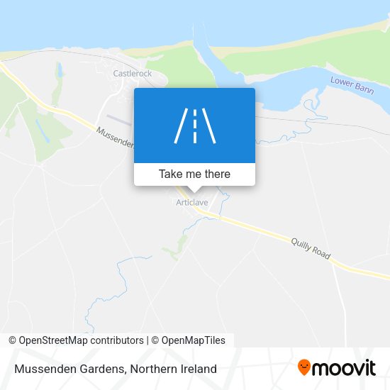 Mussenden Gardens map