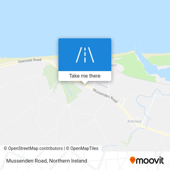 Mussenden Road map