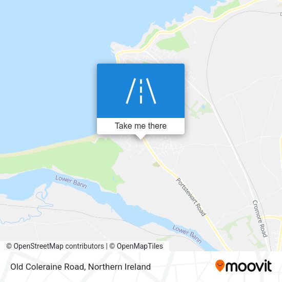 Old Coleraine Road map