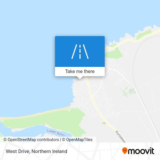 West Drive map