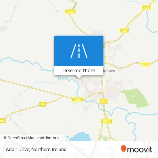 Adair Drive map