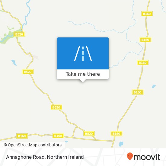 Annaghone Road map