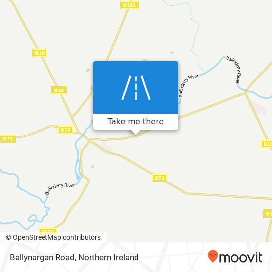 Ballynargan Road map