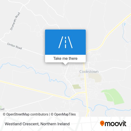 Westland Crescent map