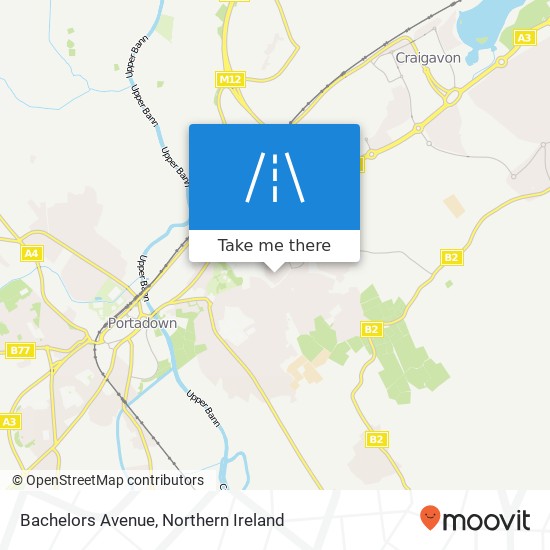Bachelors Avenue map
