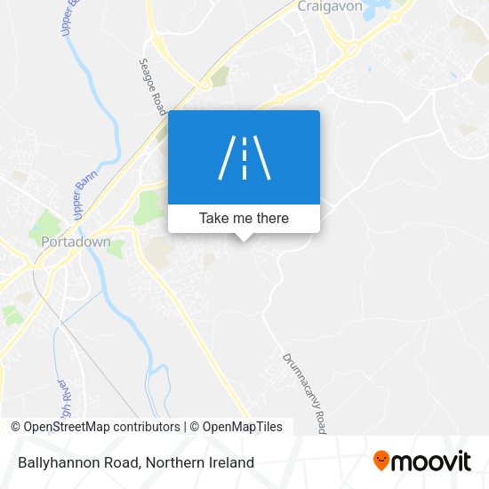Ballyhannon Road map