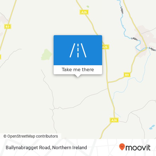 Ballynabragget Road map