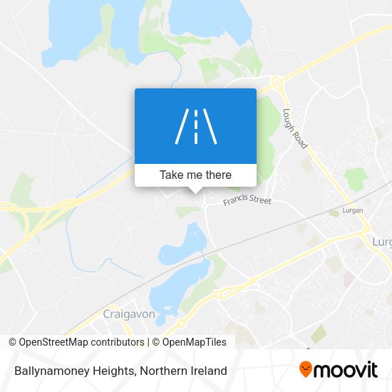 Ballynamoney Heights map