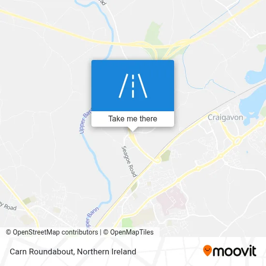 Carn Roundabout map