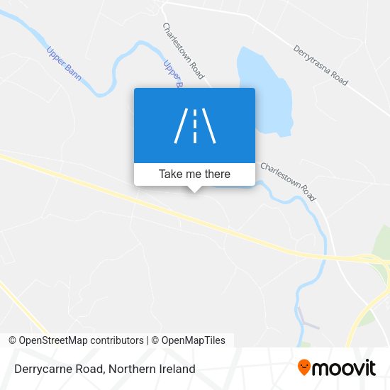 Derrycarne Road map
